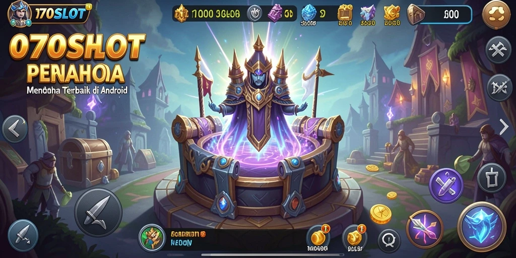 Tampilan gameplay mendebarkan dari 070SLOT saat melawan gelombang musuh.