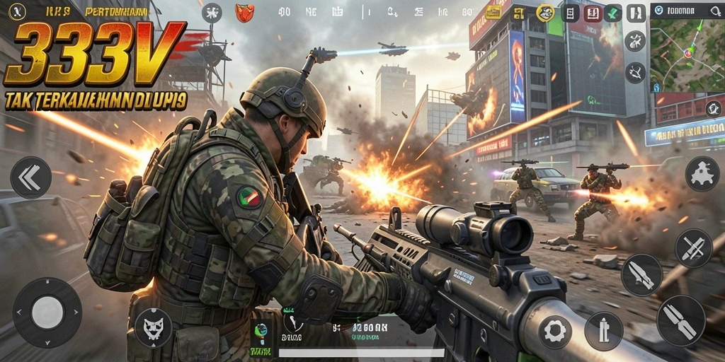 Gameplay TPS yang intens dan mendebarkan di 333V.