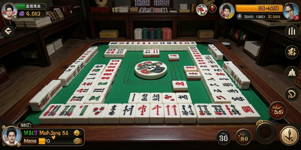 Tampilan gameplay seru dalam 88ID dengan Mahjong yang menegangkan.