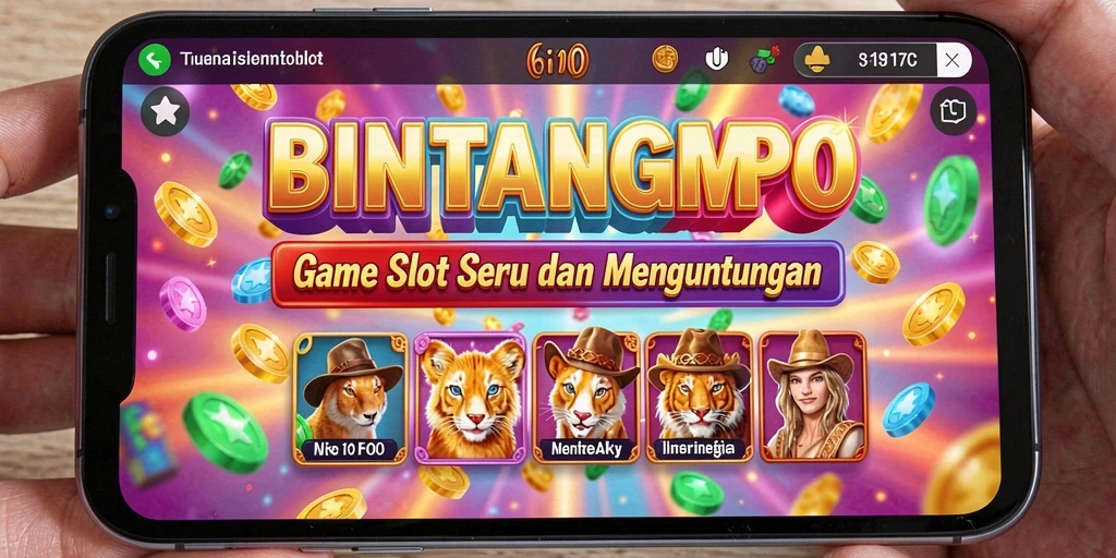 Tampilan utama BINTANGMPO dengan gameplay Slot yang mengesankan.