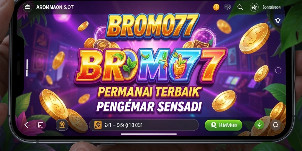 Tampilan gameplay Slot BROMO77 yang menakjubkan dan berwarna.