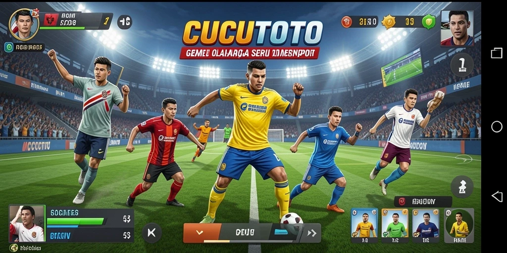 Tampilan menarik dari gameplay CUCUTOTO yang penuh aksi olahraga.