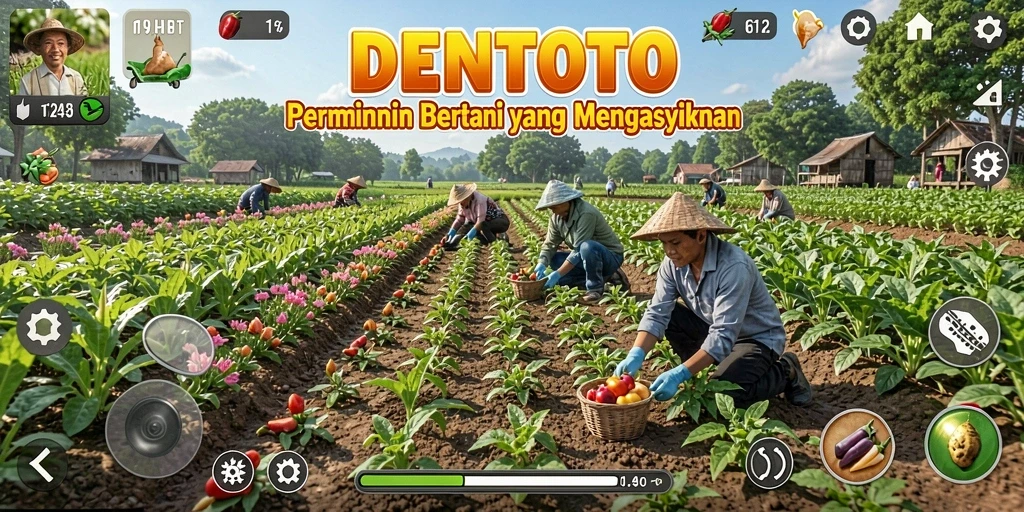 Tampilan gameplay DENTOTO yang menawan dan menarik perhatian.