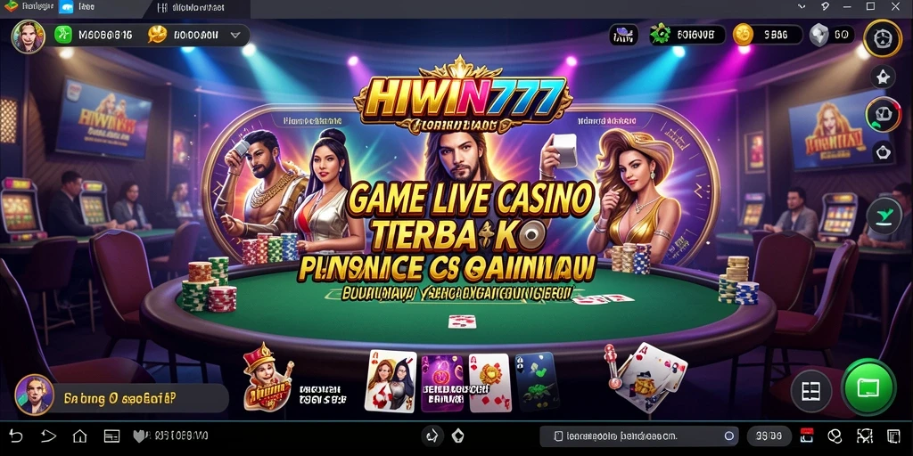 Gameplay Live Casino HIWIN777 yang mendebarkan dan menghibur.