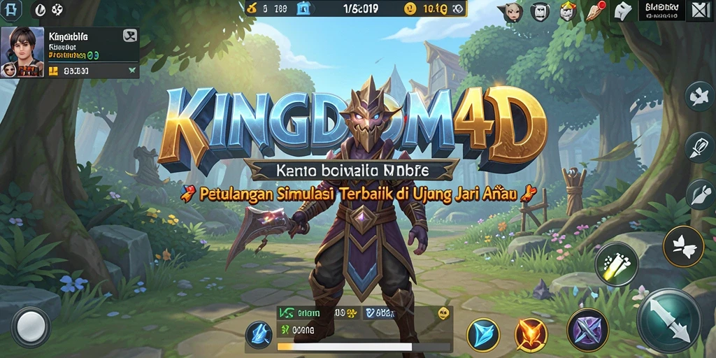 Screenshot gameplay KINGDOM4D dengan aksi pembangunan kerajaan yang menarik.