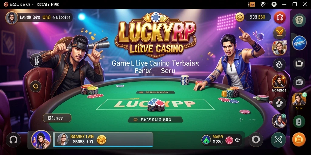 Gameplay menarik di aplikasi Live Casino LUCKYRP.
