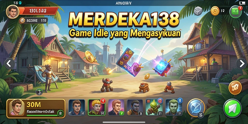 Tampilan gameplay MERDEKA138 yang menawan dan gameplay Idle yang memikat.