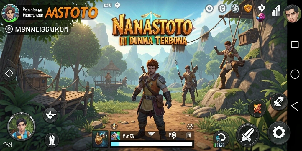 Screenshot NANASTOTO menampilkan eksplorasi dunia terbuka yang menakjubkan.