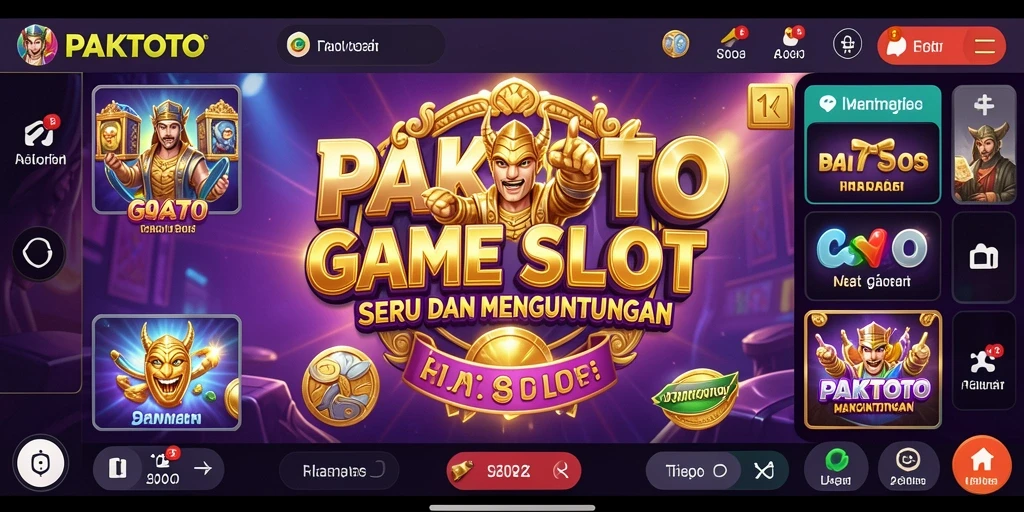 Tampilan menarik gameplay Slot PAKTOTO yang seru.