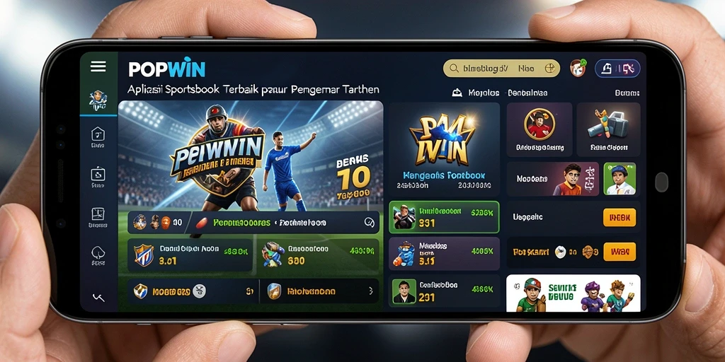 Tampilan gameplay aplikasi Sportsbook POPWIN yang menarik dan interaktif.