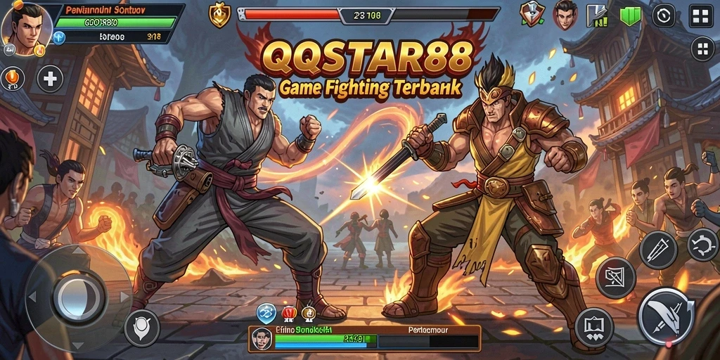 Tampilan gameplay seru dalam <strong>QQSTAR88</strong> dengan aksi pertarungan yang mendebarkan.