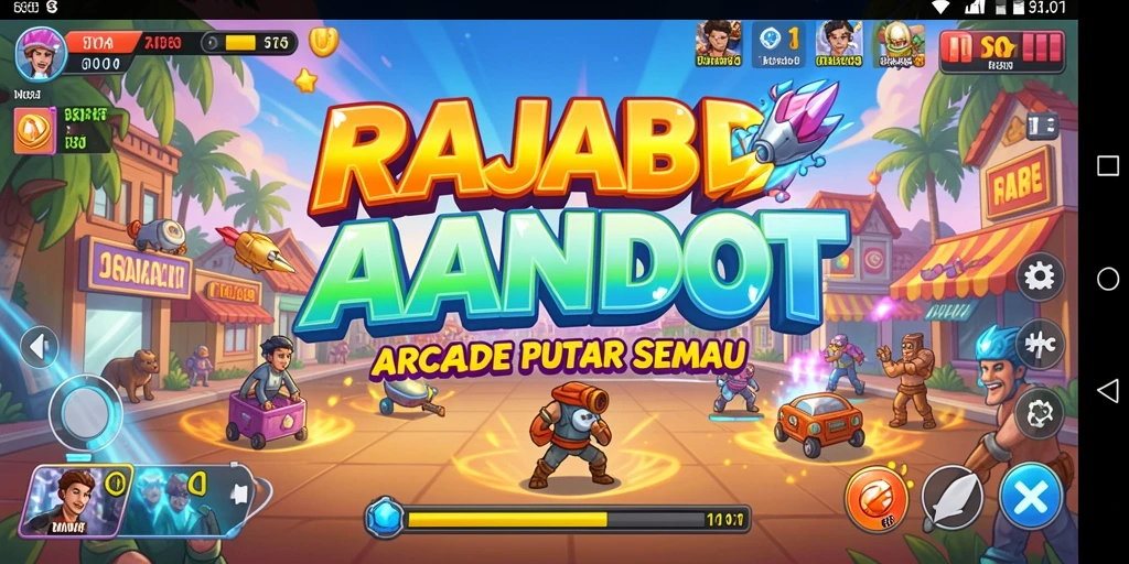 Tangkapan layar gameplay RAJABANDOT yang seru dan penuh warna.