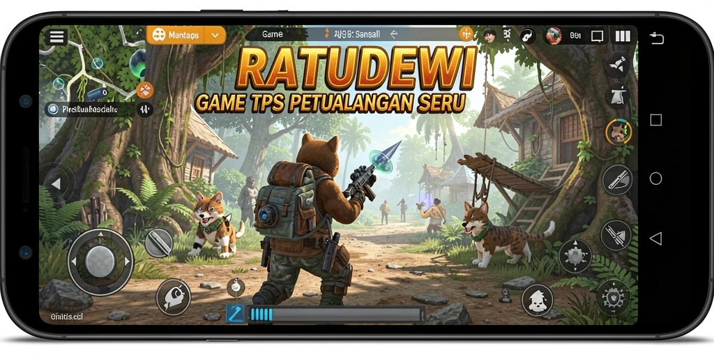 Tampilan gameplay seru dari RATUDEWI dengan aksi TPS yang menegangkan.