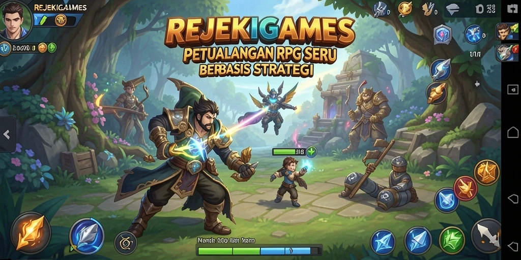 Screenshot menampilkan gameplay menegangkan di dunia RPG