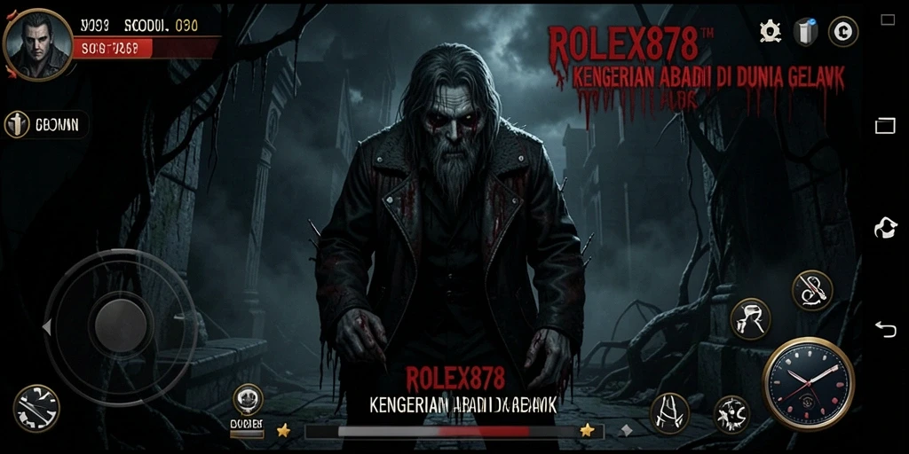 Gameplay mencekam dari ROLEX878 dalam suasana yang gelap.