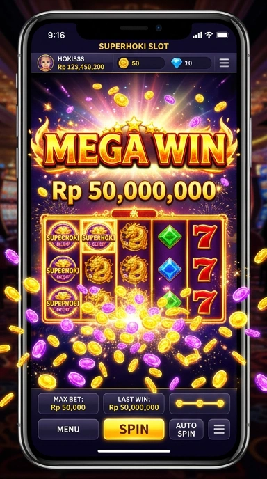 Tampilan antarmuka superhoki yang mudah digunakan.